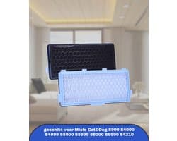 2x Actief HEPA Filter SF-AH 50 voor Miele Stofzuiger Cat&Dog 5000 S4000 S4999 S5000 S5999 S6000 S6999 S4210 Stofzuigers, Compact C1 C2 Complete C2 C3-2x Air Clean Filter, 2x Motorfilters