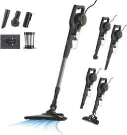 3-in-1 Steelstofzuiger met Cycloon Systeem - 600W, Handstofzuiger en Lancestofzuiger voor Alle Oppervlakken — thumbnail 1