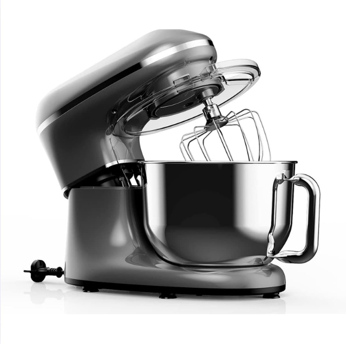 Mixer met Mengkom - Keukenmachinemixer Met 6 Snelheden - Mixer Keukenmachine Met 6.2L RVS Kom — afbeelding 1