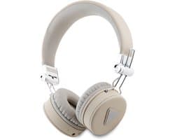 Guess Bluetooth Stereo Koptelefoon ENC - Grained Triangle Logo - Beige