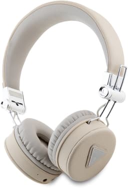 Guess Bluetooth Stereo Koptelefoon ENC - Grained Triangle Logo - Beige — thumbnail 1