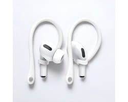 Yonico - Sport Hooks Pro - Wit - Geschikt voor Apple Airpods Pro 1/2 & Airpods 3/4 - Oorhaken - Siliconen sport haken - Set van 2 - Lichtgewicht - Gebruiksvriendelijk