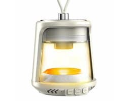 Meedeer Outdoor Bluetooth-luidspreker met licht-Draagbare Bluetooth Speaker-Portable speaker-outdoor luidspreker - outdoor zaklamp - waterdichte draadloze luidspreker voor terras, tuin, cadeau voor mannen en vrouwen - (Wit)