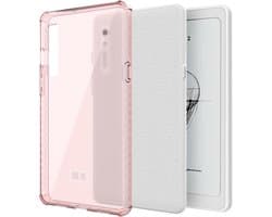 TUDIA SKN Clear Ontworpen voor Onyx Boox Palma 2 Case Back Cover, [Versterkte Hoeken] Schokbestendig Slank Anti-Vergelend Siliconen Gel Transparante Achterkant Lichtgewicht Grip TPU Bumper Roze