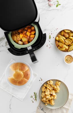 Lékué Airfryer Bakvorm - ø 15 cm - Siliconen - Green — thumbnail 3