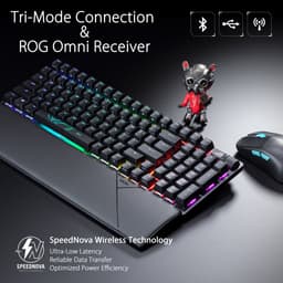 Asus ROG Strix Scope II 96 - Toetsenbord - Draadloos - Bluetooth 5.1 - USB - 1000 Hz - RGB - zwart — thumbnail 3
