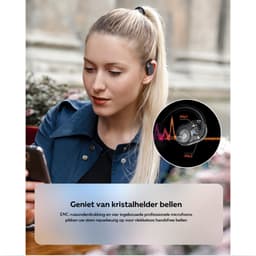 Bone Conduction Headphone - Open Ear Koptelefoon Met Comfortabele Pasvorm - Open Ear Oortjes Met Kristalhelder Geluid - Lange Batterijduur — thumbnail 4