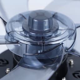 NETTLIFE Plafondventilator met verlichting - Zwart - Modern - 3000K -6500K dimbaar - LED 60W - Aluminium en acryl - 50CM - Ventilator met 6 snelheden - Timer met afstandsbediening - Woonkamerlamp - voor slaapkamer hal — thumbnail 4