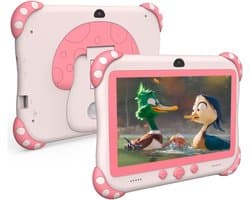 ApexArte® Kindertablet Vanaf 3 Jaar - Tablet Kinderen - Kinderspeelgoed - Roze