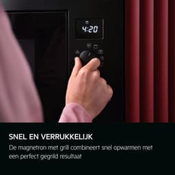 AEG OS5CM34MB 5000 serie Inbouwmagnetron - 34 liter - Hete lucht en grillfunctie - Mat zwart — thumbnail 9