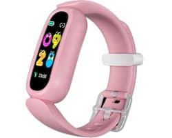 DrPhone KidsTime X13 – Smartwatch Voor Kinderen – IP68 Waterdichte Smartwatch – Hartslagmonitor – Slaapmonitoring – Mobiele App (Alleen voor Android Systeem) - 0.96 Inch TFT Kleurenscherm – Stappenteller – Calorie teller - Roze