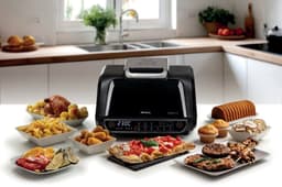 Ariete 4635/00 - Airfryer XXL - 2-in-1 Grill & Hetelucht Friteuse - 8 liter - Zwart — thumbnail 4