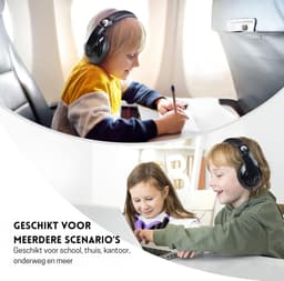 StayPowered Kinderkoptelefoon - Perfect Geluid & Ultiem Comfort - Verstelbaar - HD Microfoon - Kraakhelder Stereo - Zachte Oorkussens - Duurzame Kabel - 3.5mm Jack - Zwart - Levering Sneller dan Aangegeven! — thumbnail 2