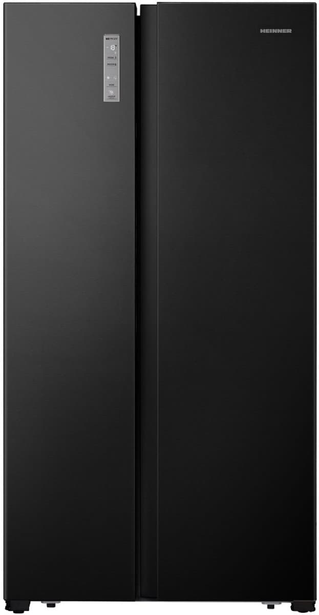Heinner HSBS-HS519NFBKE++ Amerikaanse Side-by-Side Koelkast – 519 L – Full No Frost – LED Touch Display – Multi Airflow Systeem – Zwart – 5 Jaar Garantie — afbeelding 1