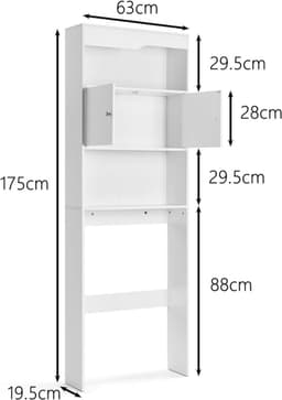 ApexArte® Wasmachine Kast - Meubel Verhoger - Wasdroger Ombouw — thumbnail 5