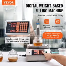 VEVOR Vloeistofvulmachine, 30-15000 G Weegcapaciteit, Automatische Flessenvulmachine, Bottelmachine, Digitale Bediening voor Melk, Water, Olie, Wijn, Dranken, Wasmiddelen, Shampoo (Enkel — thumbnail 4