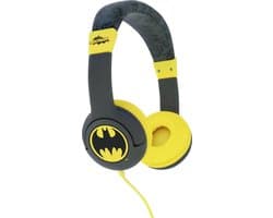 Batman - kinder koptelefoon - volumebegrenzing - verstelbaar - comfortabel (zwart/geel)
