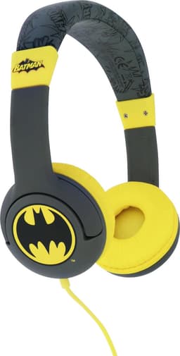 Batman - kinder koptelefoon - volumebegrenzing - verstelbaar - comfortabel (zwart/geel) — thumbnail 1