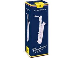 Vandoren Classic Baritonsaxofoon 3 doos met 5 rieten - Riet voor bariton saxofoon