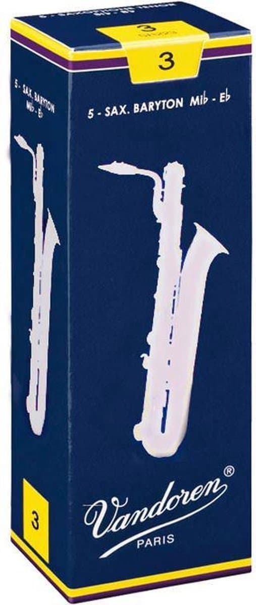 Vandoren Classic Baritonsaxofoon 3 doos met 5 rieten - Riet voor bariton saxofoon — afbeelding 1