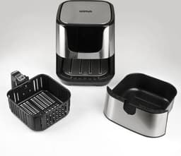 G3 Ferrari G10125 friteuse Enkel 3,5 l Vrijstaand 1500 W Heteluchtfriteuse Zwart, Zilver — thumbnail 6