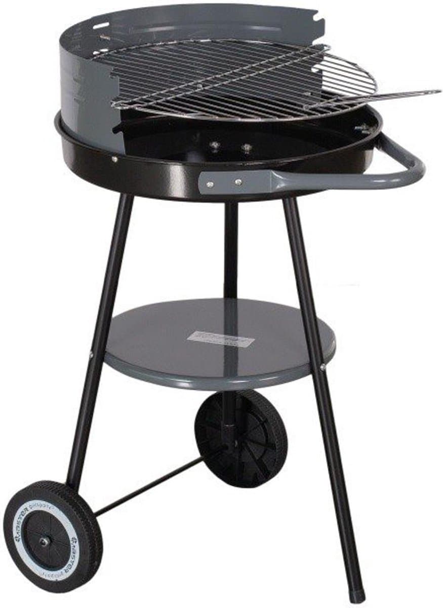 Master Grill MG912 - Ronde Houtskoolbarbecue - 40cm - Mobiel - Reguleerbaar Rooster — afbeelding 1