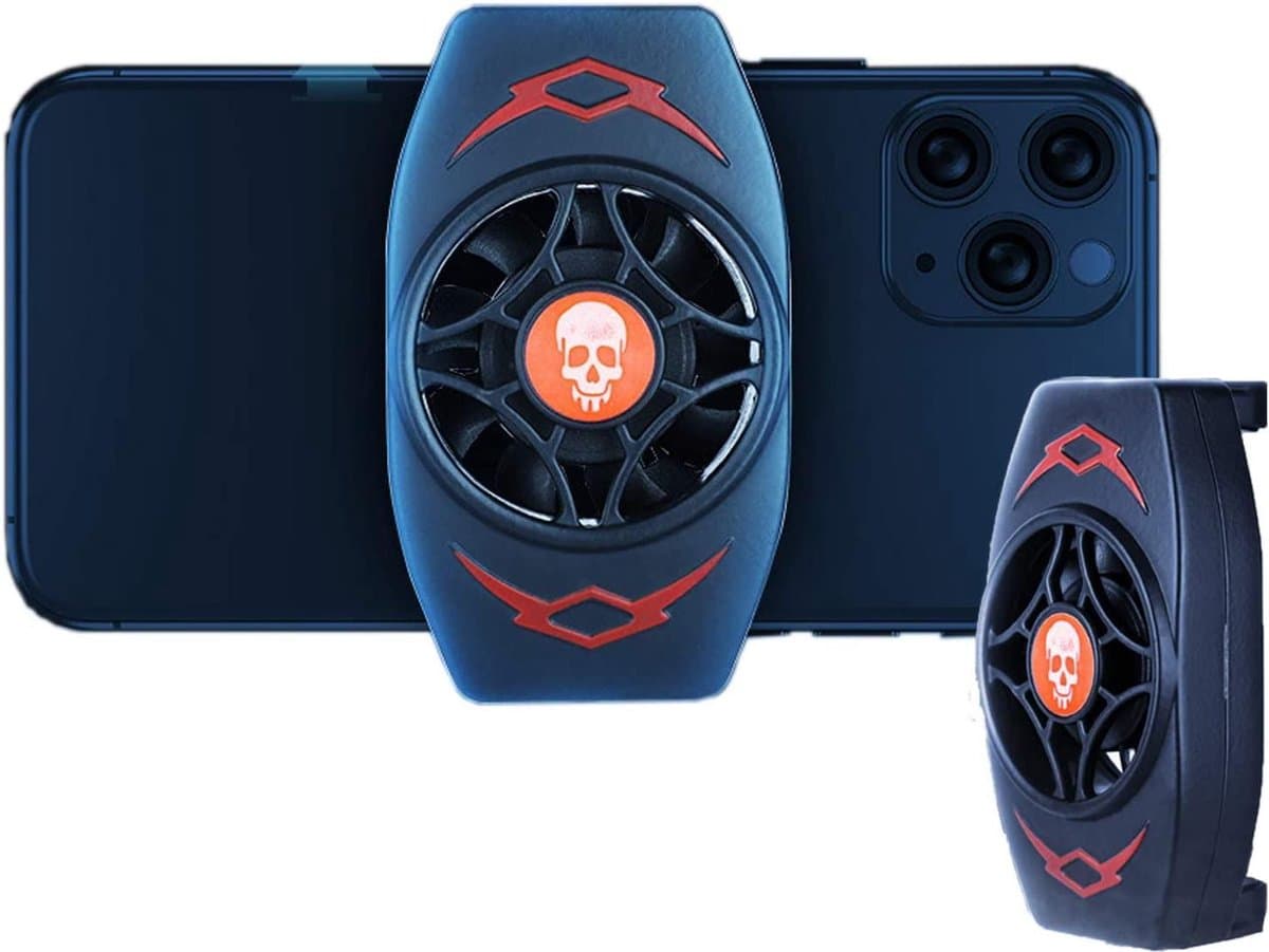Mobiele telefoonkoeler - Premium gsm ventilator voor mobiele gaming telefoon -  Game Handle Radiator Mobiele telefoonkoeler Mini-koelventilatoren - werkt met iPhone en Android — afbeelding 1