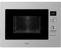 Inventum IMC6132F - Inbouw combi-oven - Hetelucht - Magnetron - Grill - 32 liter - 45 cm hoog - Tot 220 graden - RVS/Zwart — thumbnail 1