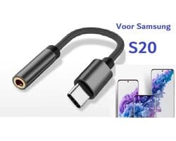 Hoge kwaliteit digitale USB-C naar 3.5mm AUX audio adapter met DAC Werkt op alle nieuwe smartphones en laptops Samsung Galaxy S20-serie, Huawei, Nexus, Nokia,S21 Samsung zwart