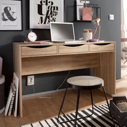 Nancy's Altoona Bureau - Kantoortafel - Computertafel - Laptoptafel - Jeugdbureau - Eiken - Sonoma — thumbnail 2