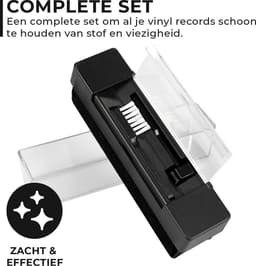 Premium Platenborstel + Naaldborstel - Antistatisch - Platenreiniger - LP Borstel - Vinyl Borstel - Vinyl reiniger - LP schoonmaakset - LP Reinigingsset - LP Reiniger - LP Opbergsysteem - Vinyl Opberg systeem — thumbnail 2