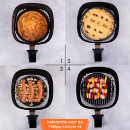 Promida 13-Delige Airfryer Accesoireset - Accessoire voor heteluchtfriteuse - 20cm — thumbnail 7
