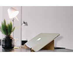 Laptop Standaard - Macbook - Chromebook - Laptoptafel - Laptopstandaard - Laptophouder - Laptop verhoger - Hout - Bamboe - Accessoires Kantoor - Thuiswerken