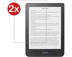 Screenprotector - 2 Stuks - Geschikt voor Kobo Clara HD - Extra Sterk - Beschermglas - Gehard Glas - Tempered Glass - Screen Protector