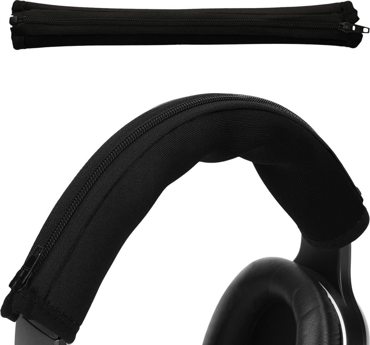 kwmobile cover voor koptelefoon hoofdband - geschikt voor Beats Studio 3 Studio2 / Solo 3 Solo 2 - Koptelefoon band hoes van neopreen - In zwart — afbeelding 1