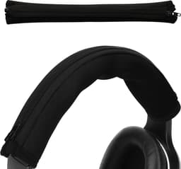 kwmobile cover voor koptelefoon hoofdband - geschikt voor Beats Studio 3 Studio2 / Solo 3 Solo 2 - Koptelefoon band hoes van neopreen - In zwart — thumbnail 1