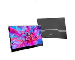 Lipa AX-60T portable monitor 4K Ultra HD 15.6 inch - Met Touchscreen - Draagbare monitor - Computerscherm - Beeldscherm - Portable monitoren - HDMI - 2x USB C & 1x Micro usb - Hoes en kickstand - Ook voor consoles - 3840 x 2160 UHD - Dual speakers