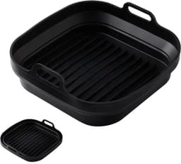 DannyDeal™ - 2 stuks Siliconen Airfryer bak - Ovenschaal - Bakvorm - BPA vrij - 20.1 CM - Vaatwasser bestendig - Hitte bestending tot 240 graden — thumbnail 2