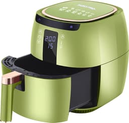 Swiss Pro+ - SP-DAF7LG - airfryer XXXL - Intelligente Heteluchtfriteuse Digitaal- 7 L - XXXL - New Model 2026- GRATIS Recepten Boek - Touchscreen - TURBO Opwarmen - Green - 7 liter — thumbnail 1