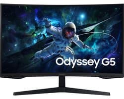 Samsung Odyssey G5 LS32CG552EUXEN - QHD Curved Gaming Monitor - 165hz - 32 inch — afbeelding 1
