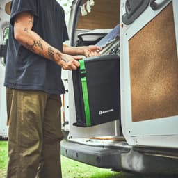 Burnhard Inklapbare 2-Branders Gasbarbecue, 6,4 kW - 500°C - RVS - Incl. tas en multitool - Jones met Deksel — thumbnail 5