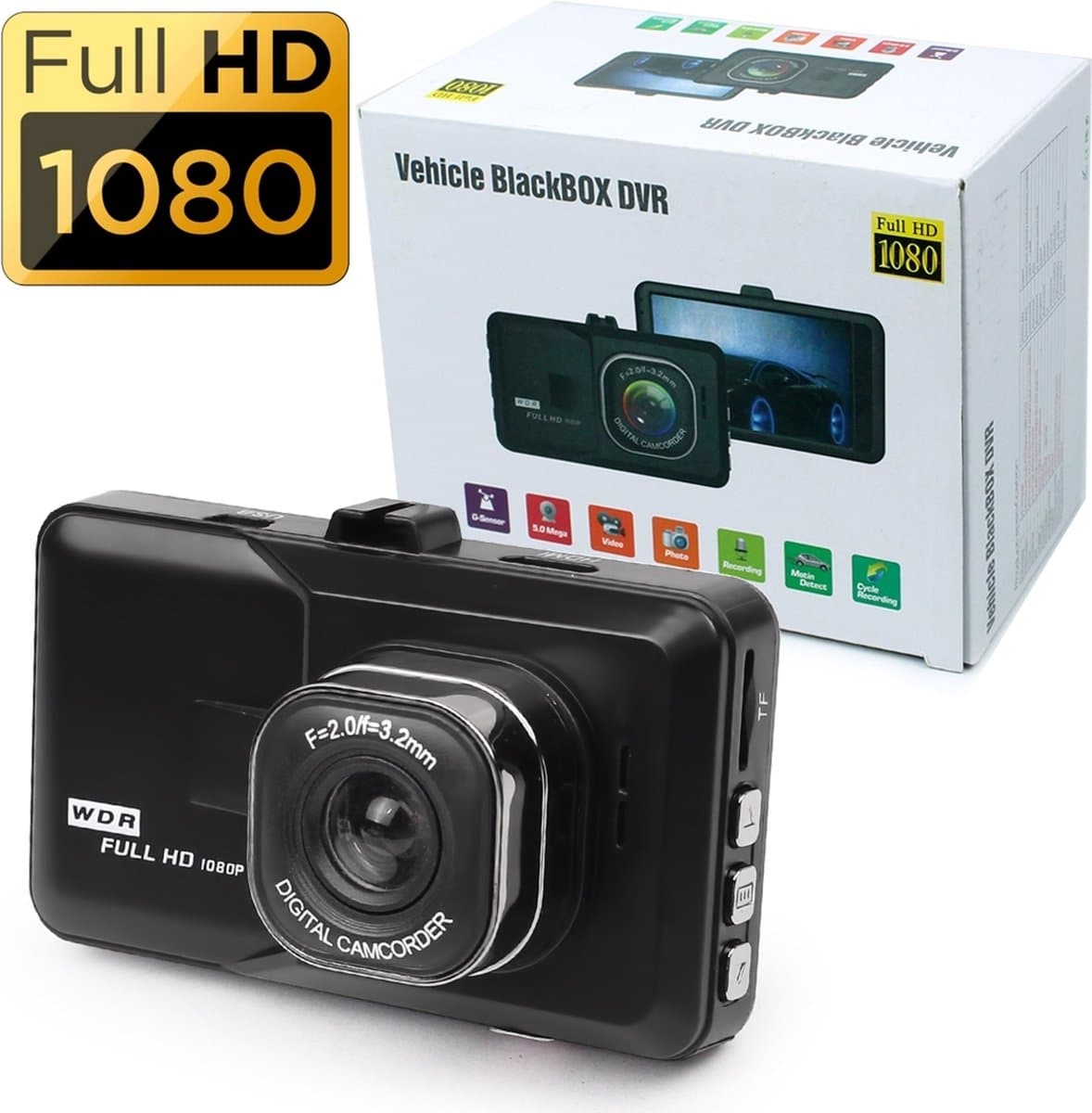 Tiglon Dashcam 1080 Full HD Vehicle Blackbox — afbeelding 1