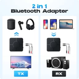 Bluetooth Transmitter & Receiver 2 in 1 - BT 5.0 - 3.5MM AUX / RCA - Bluetooth Zender - Bluetooth Ontvanger - Bluetooth Transmitter - Bluetooth Receiver — thumbnail 4