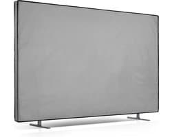 kwmobile tv hoes voor 85" TV cover - Beschermhoes voor televisie - Voor binnengebruik - Tegen vuil en stof - In lichtgrijs