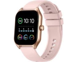 Royal Supplies C50 - Smartwatch- Smartwatch Dames & Heren - Screenprotector - 2026- Bellen- HD Touchscreen - Horloge - Stappenteller - Bloeddrukmeter - Saturatiemeter - IOS & Android - Rose goud