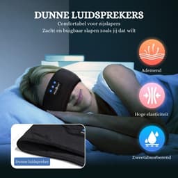 Bluetooth Draadloze Slaap Hoofdtelefoon 5.2 met HD Stereoluidsprekers - Perfecte Tech-gadget voor Sporters, Zijslapers - Cadeau voor Mannen en Vrouwen — thumbnail 2