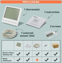 ShopGlobe - Slimme Thermostaat - Thermostaat voor CV - Touchscreen - WiFi - Voor Mobiel — thumbnail 4