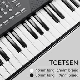 PIXMY - Piano Keyboard - 61Keys Maat M - MP20(KO) - Digitale Piano - Keyboard Piano - Elektrische Piano - Elektronisch Orgel - Keyboard Piano Muziekinstrument 61 Toetsen Kinderen - MP20(KO) — thumbnail 4