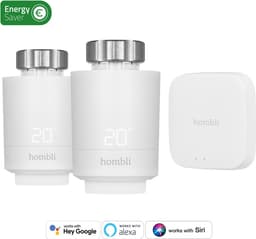 Hombli Slimme Radiatorknop - Thermostaatkraan- Thermostatisch - Starterspakket incl. Bluetooth/WiFi Hub - Verbruiksmeter - Incl. Koppelstukken — thumbnail 3