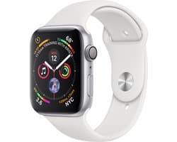 Apple Watch Series 4 GPS 44mm Silver Alu White Sport Band